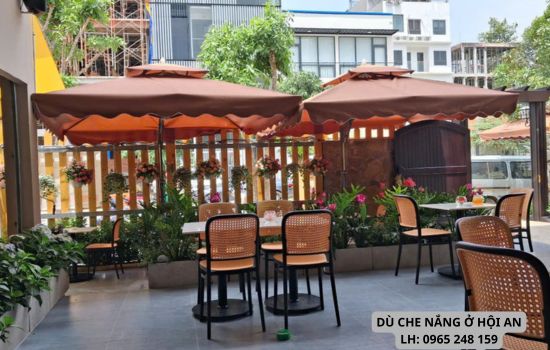 dù che nắng tại hội an