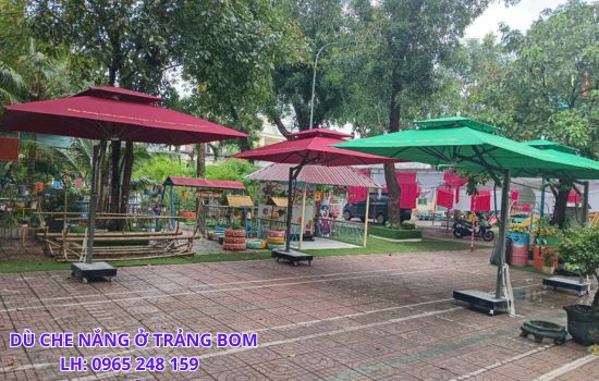 dù che nắng ở trảng bom