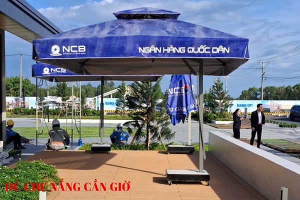 dù che nắng ở cần giờ