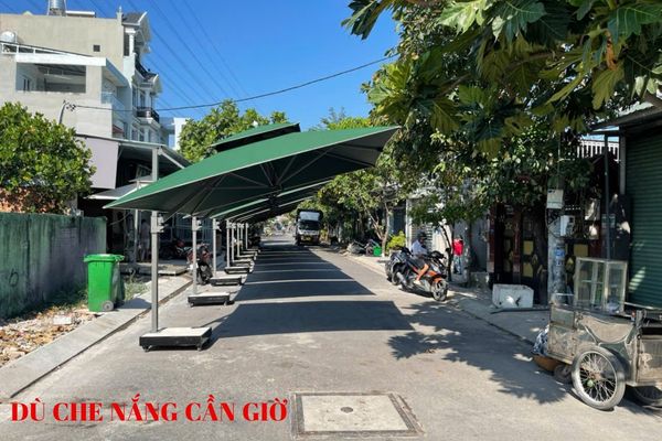 dù che nắng ở cần giờ