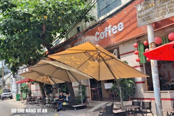dù che nắng ở dĩ an