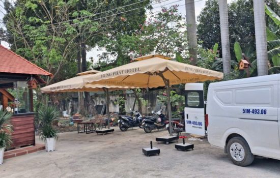 dù che nắng ở đồng xoài
