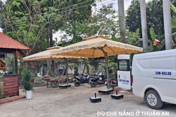 dù che nắng ở thuận an