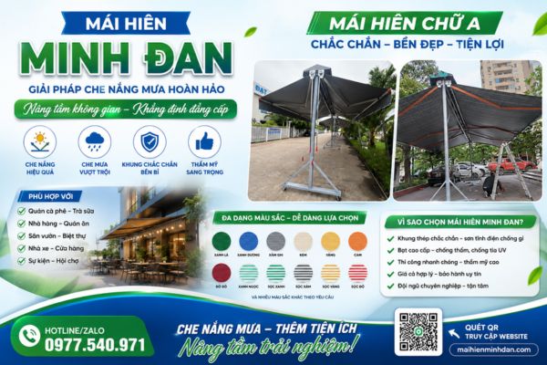 mái hiên di động trảng bom