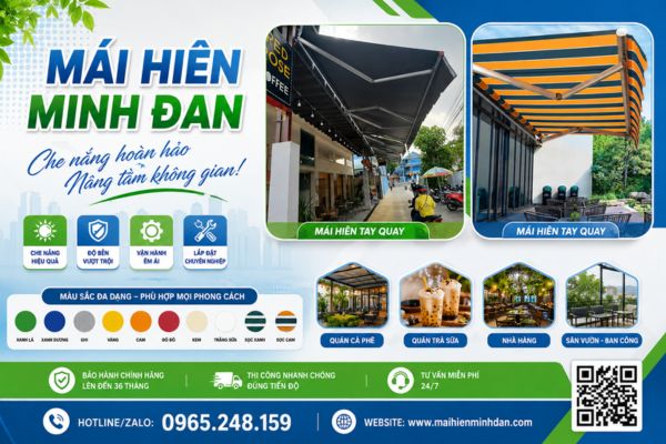 mái hiên di động trảng bom 