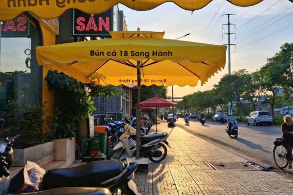 dù che nắng ở vĩnh long